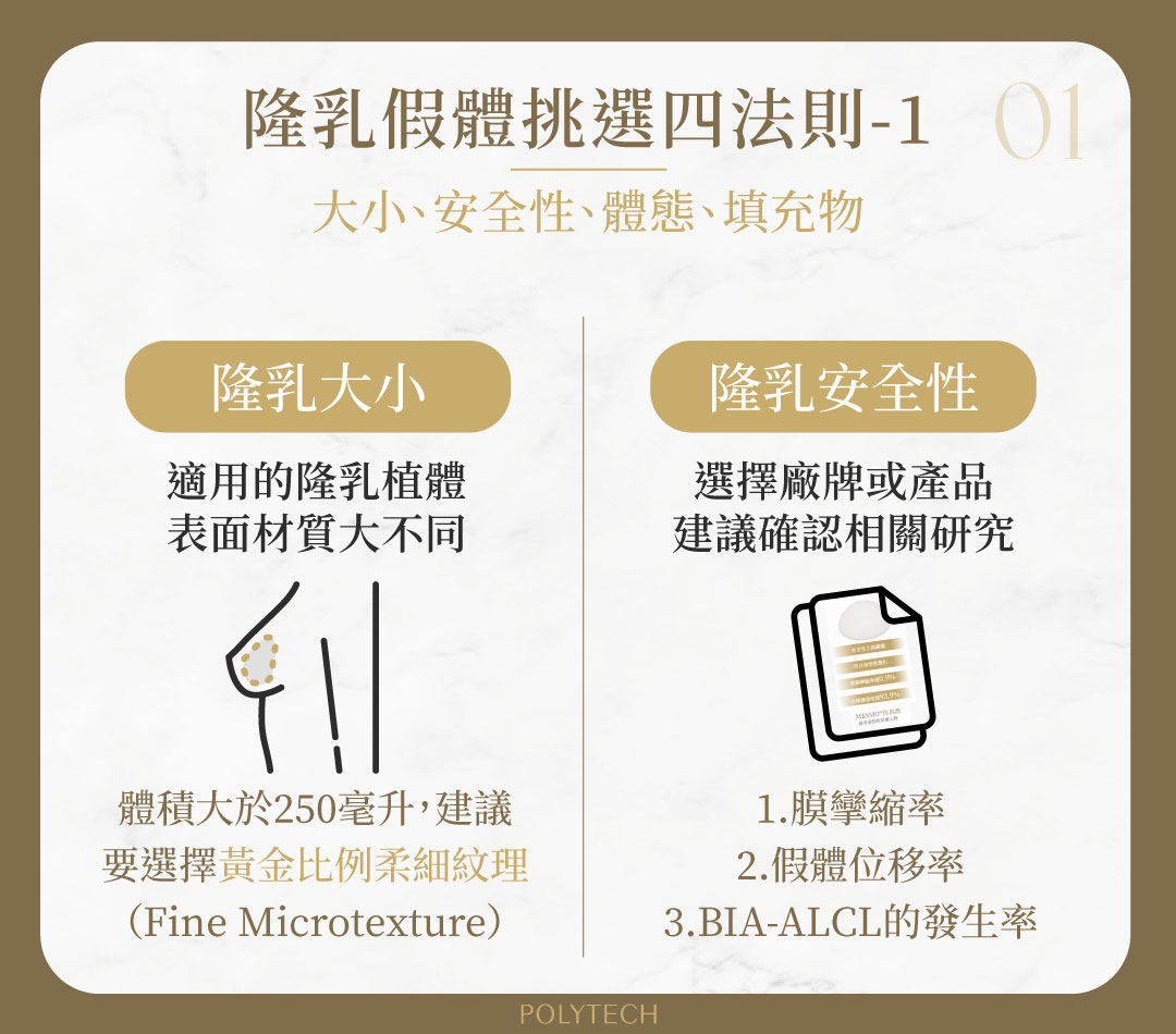 隆乳假體材質怎麼選?4大挑選法則一手掌握 隆乳假體 挑選四法則