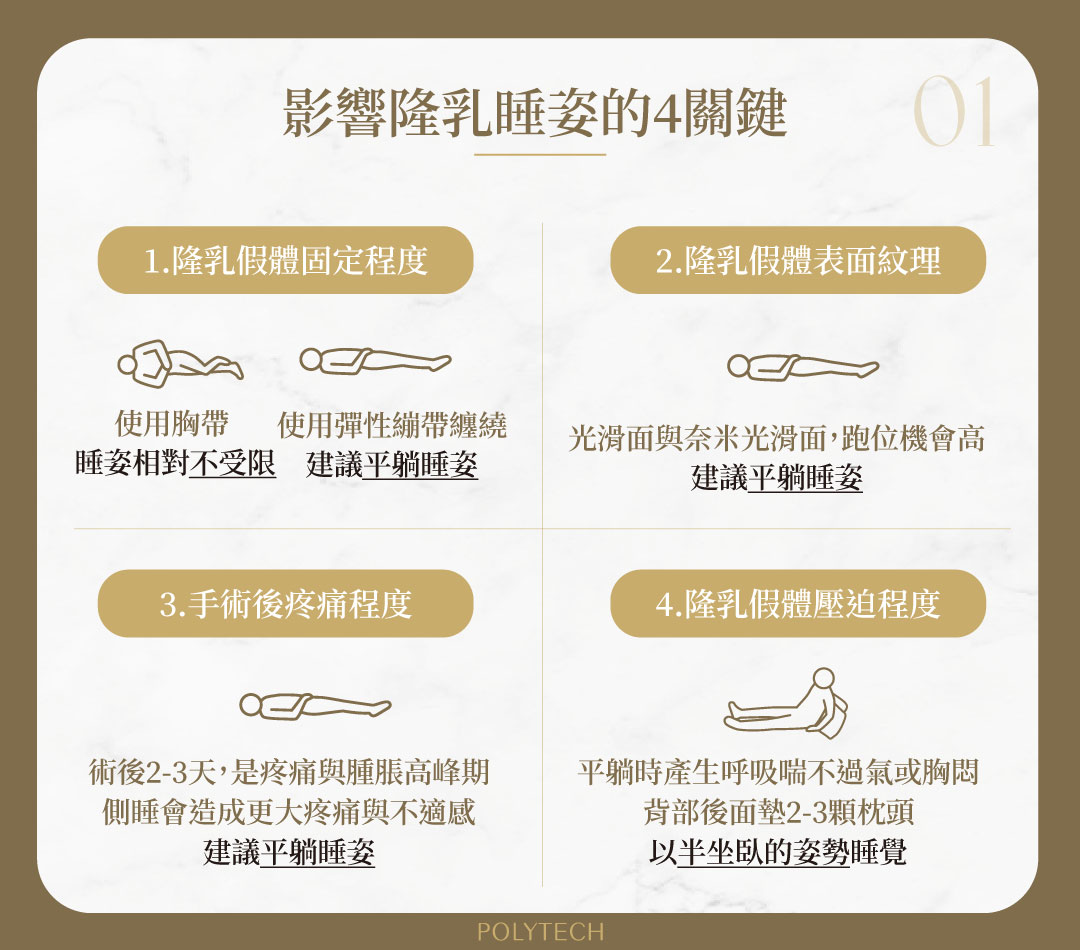 隆乳後怎麼睡才能睡好又不影響假體?4關鍵報你知 隆乳睡姿 關鍵
